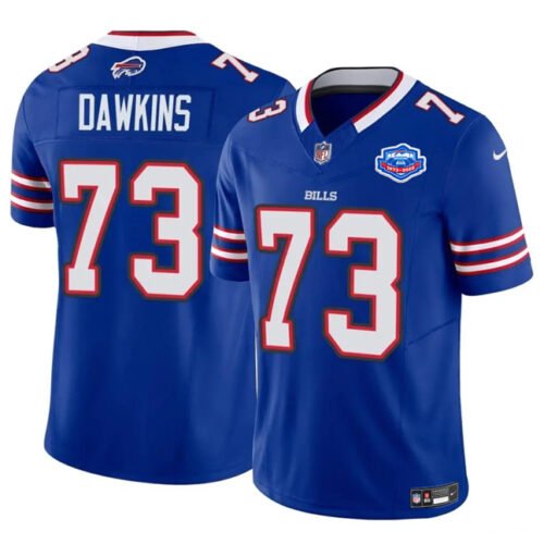 Blue Buffalo Bills #73 Dion Dawkins 2025 F.U.S.E. With Farewell Patch Vapor Untouchable Limited Stitched Football Jersey - BBN17