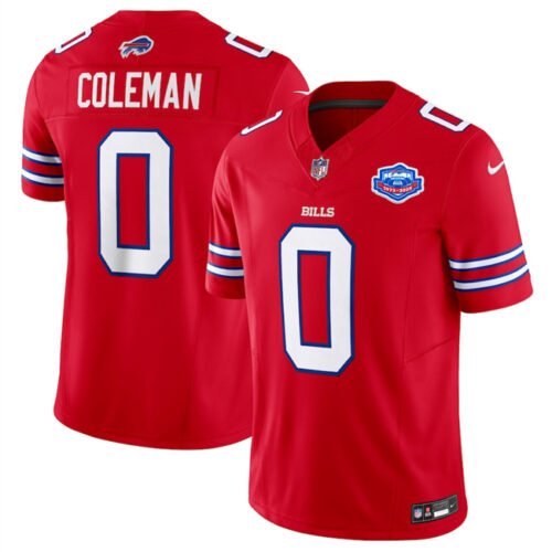 Red Buffalo Bills #0 Keon Coleman 2025 F.U.S.E. With Farewell Patch Vapor Untouchable Limited Stitched Football Jersey - BBN62