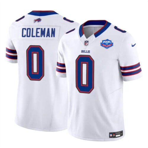 White Buffalo Bills #0 Keon Coleman 2025 F.U.S.E. With Farewell Patch Vapor Untouchable Limited Stitched Football Jersey - BBN41