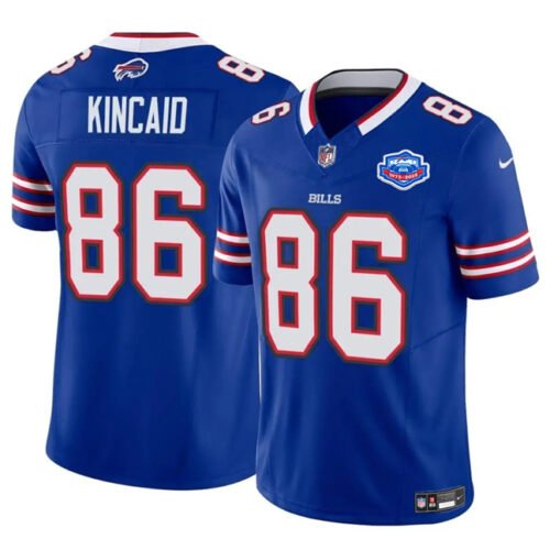 Blue Buffalo Bills #86 Dalton Kincaid 2025 F.U.S.E. With Farewell Patch Vapor Untouchable Limited Stitched Football Jersey - BBN46