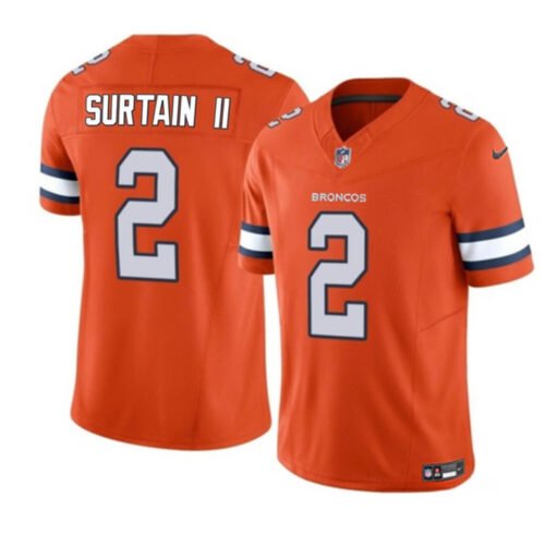 Orange Denver Broncos #2 Pat Surtain II 2023 F.U.S.E. Vapor Untouchable Stitched Jersey