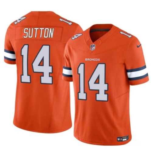 Orange Denver Broncos #14 Courtland Sutton 2023 F.U.S.E. Vapor Untouchable Stitched Jersey