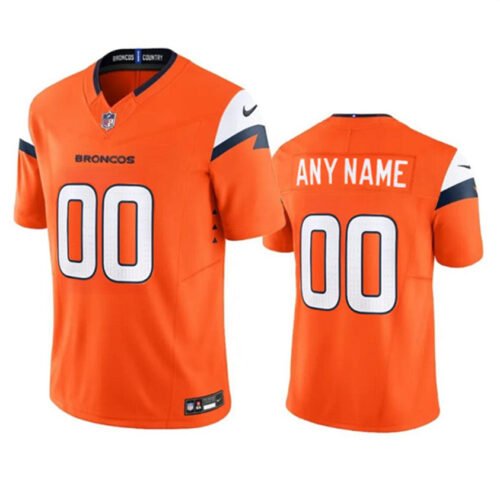 Orange Denver Broncos Active Player Custom 2024 F.U.S.E. Vapor Limited Stitched Football Jersey