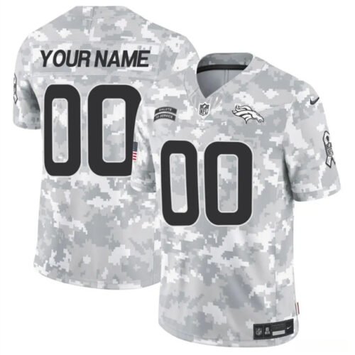 Arctic Camo Denver Broncos Active Player Custom 2024 F.U.S.E Salute to Service Limited Stitched Football Jersey
