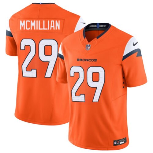 Orange Denver Broncos #29 Ja'Quan McMillan 2025 F.U.S.E. Vapor Limited Stitched Football Jersey