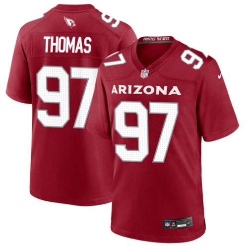 Red Arizona Cardinals #97 Cameron Thomas 2023 Stitched Game Football Jersey - ACJ229