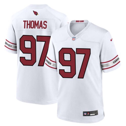 White Arizona Cardinals #97 Cameron Thomas 2023 Stitched Game Football Jersey - ACJ245