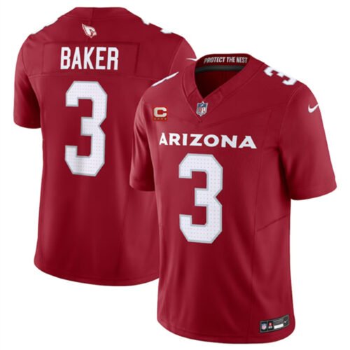 Red Arizona Cardinals #3 Budda Baker 2023 F.U.S.E. With 4-Star C Patch Vapor Untouchable F.U.S.E. Limited Stitched Football Jersey - ACJ305