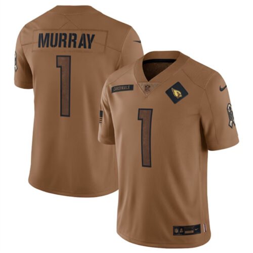 Brown Arizona Cardinals #1 Kyler Murray 2023 Salute To Service Limited Stitched Football Jersey - ACJ328