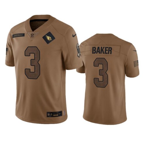 Brown Arizona Cardinals #3 Budda Baker 2023 Salute To Service Limited Stitched Football Jersey - ACJ319