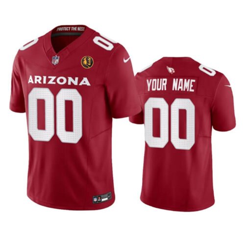 Red Arizona Cardinals Active Player Custom 2023 F.U.S.E. With John Madden Patch Vapor Limited Stitched Football Jersey - ACJ76