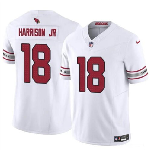 White Arizona Cardinals #18 Marvin Harrison Jr 2024 Draft F.U.S.E. Vapor Untouchable Limited Stitched Football Jersey - ACJ125