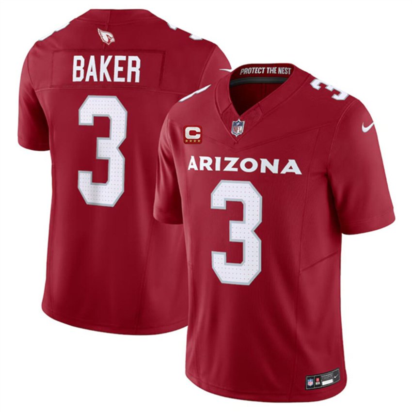 Red Arizona Cardinals #3 Budda Baker 2024 F.U.S.E. With 4-Star C Patch Vapor Untouchable Limited Stitched Football Jersey - ACJ18