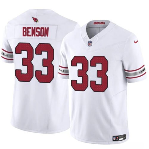 White Arizona Cardinals #33 Trey Benson 2024 F.U.S.E. Vapor Untouchable Limited Stitched Jersey - ACJ191