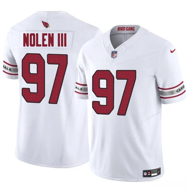 White Arizona Cardinals #97 Walter Nolen III 2025 Draft F.U.S.E. Vapor Untouchable Limited Stitched Jersey - ACJ288