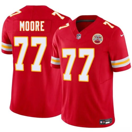 Red Kansas City Chiefs #77 Jaylon Moore 2025 F.U.S.E. Vapor Untouchable Limited Stitched Football Jersey - KCJ16