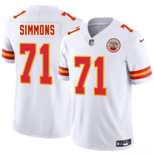 Red Kansas City Chiefs #71 Josh Simmons 2025 Draft F.U.S.E. Vapor Untouchable Limited Stitched Football Jersey - KCJ45