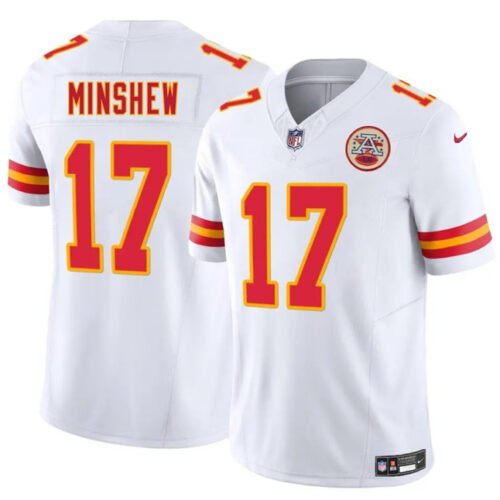 White Kansas City Chiefs #17 Gardner Minshew 2025 F.U.S.E. Vapor Untouchable Limited Stitched Football Jersey - KCJ86