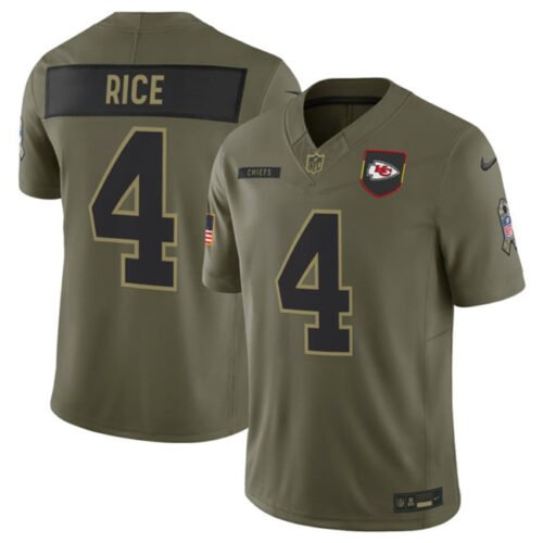 Olive Kansas City Chiefs #4 Rashee Rice 2025 F.U.S.E. Salute to Service Limited Stitched Football Jersey - KCJ31