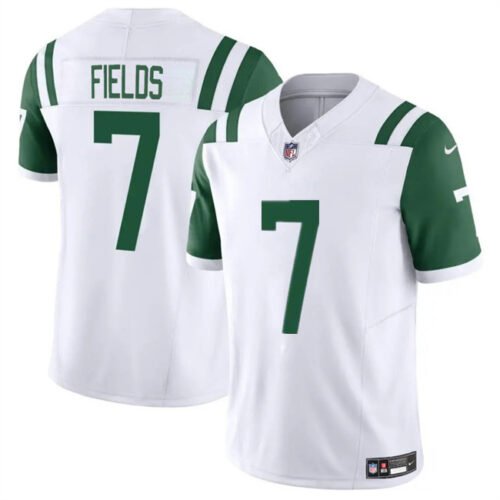 White New York Jets #7 Justin Fields 2025 F.U.S.E. Classic Alternate Vapor Untouchable Limited Stitched Jersey - NYJ36