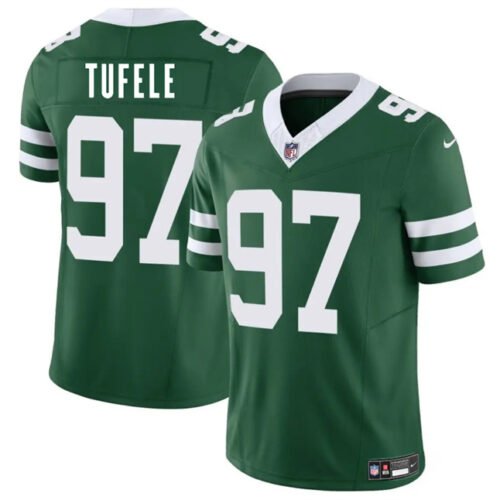 Green New York Jets #97 Jay Tufele 2025 F.U.S.E. Vapor Untouchable Limited Stitched Jersey - NYJ16