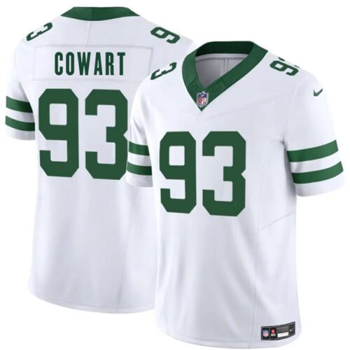 White New York Jets #93 Byron Cowart 2025 F.U.S.E. Vapor Untouchable Limited Stitched Jersey - NYJ10