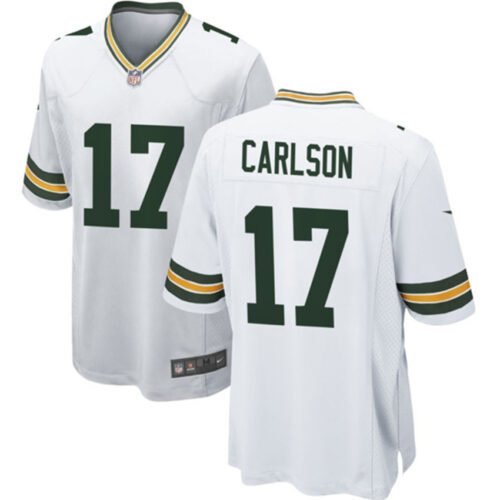 White Green Bay Packers #17 Anders Carlson Stitched Game Jersey - GBJ607