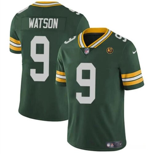 Green Green Bay Packers #9 Christian Watson Vapor Limited Throwback Stitched Football Jersey - GBJ591