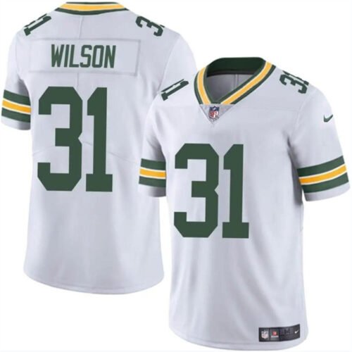 White Green Bay Packers #31 Emanuel Wilson Vapor Limited Stitched Football Jersey - GBJ438