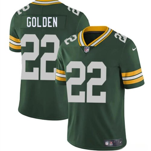 Green Green Bay Packers #22 Matthew Golden 2025 Draft Vapor Untouchable Limited Stitched Football Jersey - GBJ239