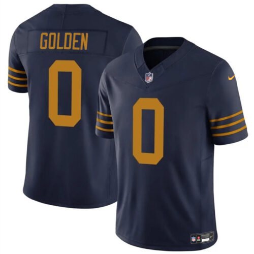 Navy Green Bay Packers #0 Matthew Golden The 1923 Classic Vapor F.U.S.E. Limited Stitched Football Jersey - GBJ397