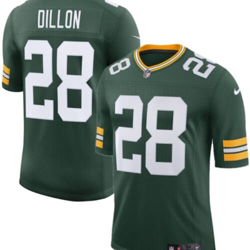 Green Green Bay Packers #28 A. J. Dillon 2025 New Vapor Untouchable Limited Stitched Football Jersey - GBJ220