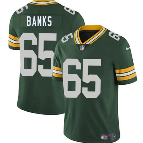 Green Green Bay Packers #65 Aaron Banks 2025 Vapor Untouchable Limited Stitched Jersey - GBJ343