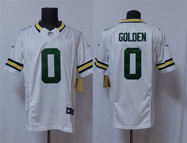 White Green Bay Packers #0 Matthew Golden Vapor 2025 F.U.S.E. Limited Stitched Football Jersey - GBJ369