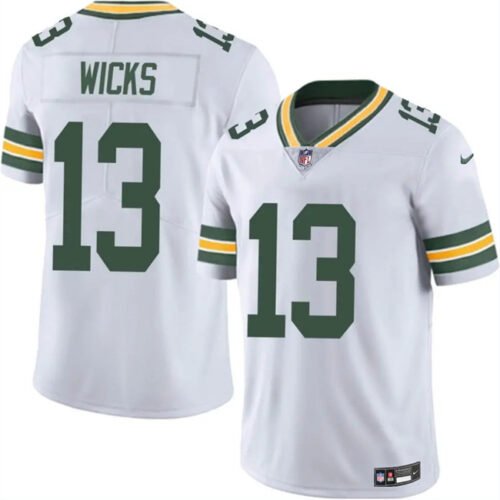 White Green Bay Packers #13 Dontayvion Wicks 2025 Vapor Untouchable Limited Stitched Football Jersey - GBJ467