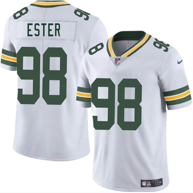 White Green Bay Packers #98 James Ester 2025 Vapor Untouchable Limited Stitched Jersey - GBJ481