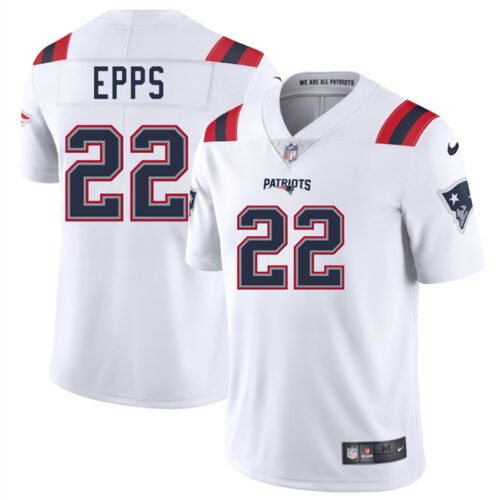 White New England Patriots #22 Marcus Epps 2025 Vapor Limited Stitched Football Jersey - NEP10