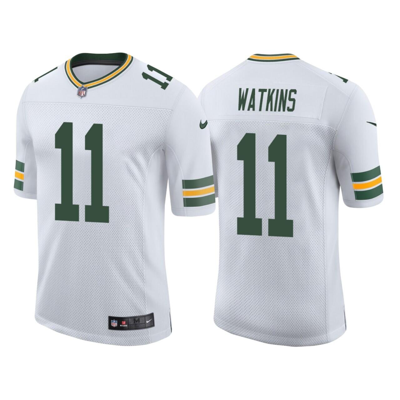 White Green Bay Packers #11 Sammy Watkins Elite Stitched Jersey - GBJ265