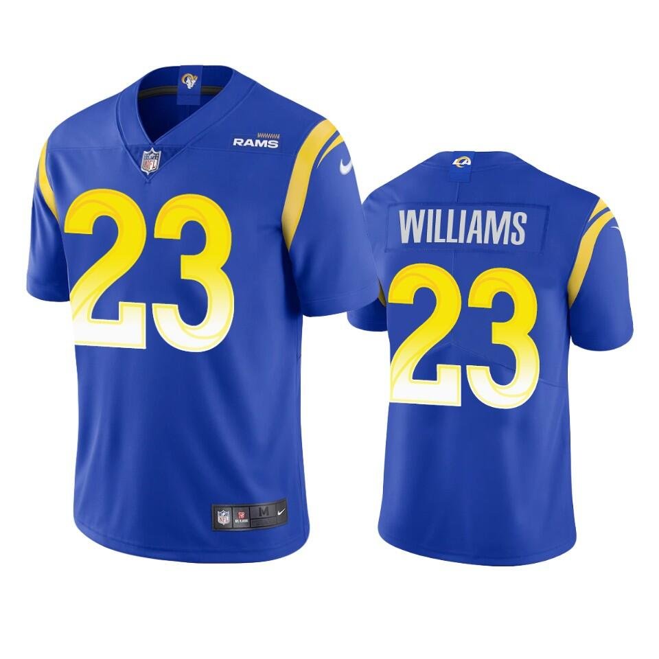 Royal Los Angeles Rams #23 Kyren Williams Vapor Untouchable Limited Stitched Football Jersey - LAR124
