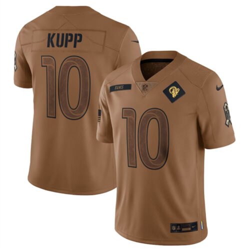 Brown Los Angeles Rams #10 Cooper Kupp 2023 Salute To Service Limited Stitched Football Jersey - LAR188