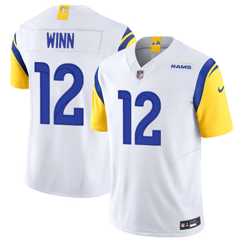 White Los Angeles Rams #12 Dresser Winn 2023 F.U.S.E. Vapor Untouchable Stitched Football Jersey - LAR393