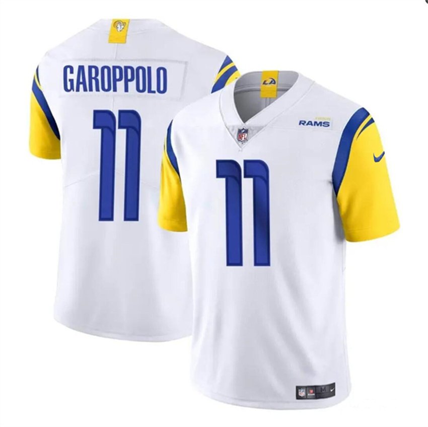 White Los Angeles Rams #11 Jimmy Garoppolo Vapor Untouchable Stitched Football Jersey - LAR559