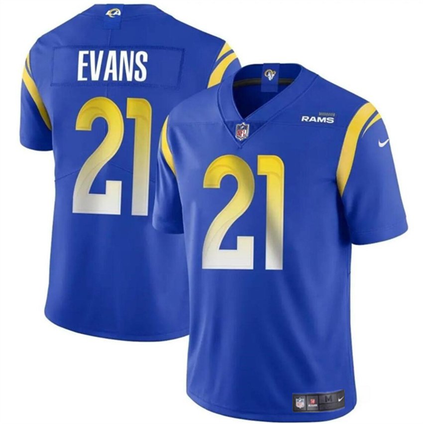 Blue Los Angeles Rams #21 Zach Evans 2024 Vapor Untouchable Stitched Football Jersey - LAR181