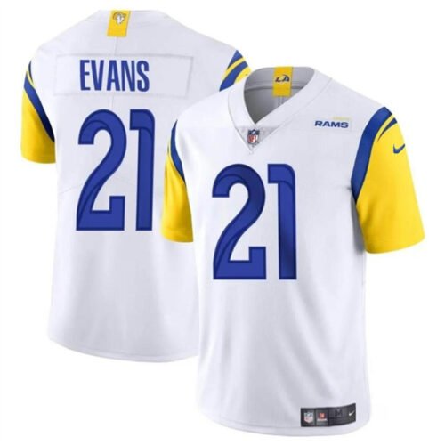 White Los Angeles Rams #21 Zach Evans 2024 Vapor Untouchable Stitched Football Jersey - LAR531