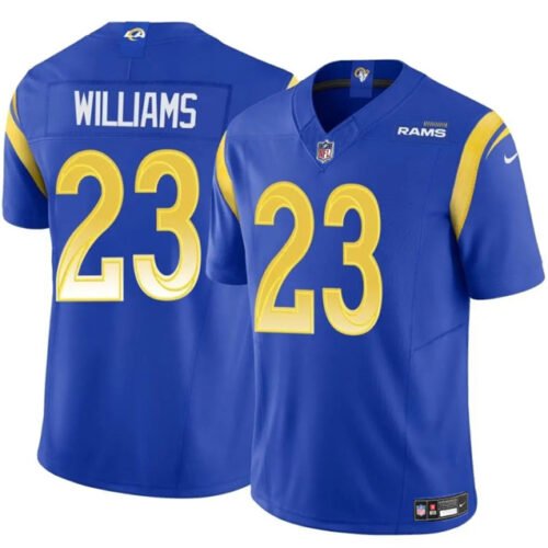 Blue Los Angeles Rams #23 Kyren Williams 2024 Vapor Untouchable Stitched Football Jersey - LAR519