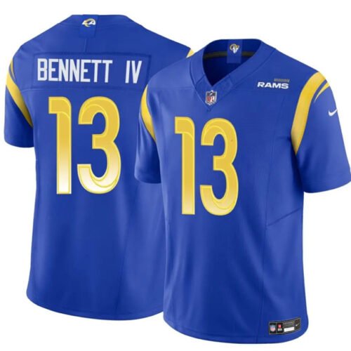 Blue Los Angeles Rams #13 Stetson Bennett IV 2024 F.U.S.E. Vapor Untouchable Stitched Football Jersey - LAR222