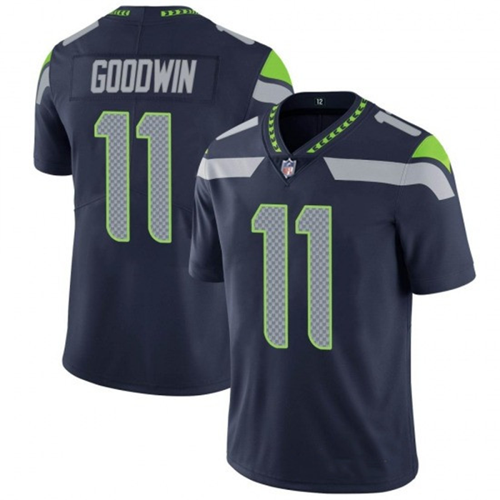 Navy Seattle Seahawks #11 Marquise Goodwin Vapor Untouchable Limited Stitched Jersey