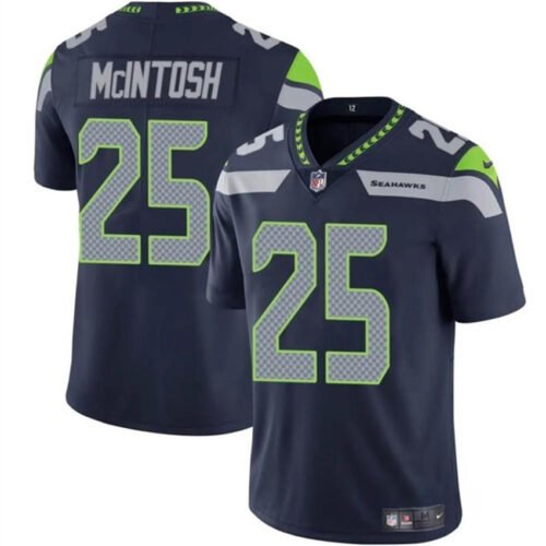 Navy Seattle Seahawks #25 Kenny McIntosh Vapor Limited Stitched Football Jersey