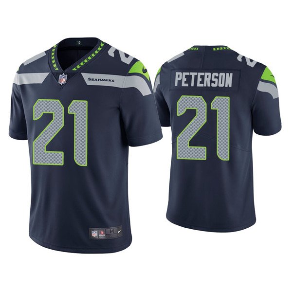 Navy Seattle Seahawks #21 Adrian Peterson Vapor Untouchable Limited Stitched Jersey