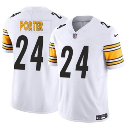 White Pittsburgh Steelers #24 Joey Porter Jr. 2023 F.U.S.E. Vapor Untouchable Limited Stitched Jersey - PSJ188